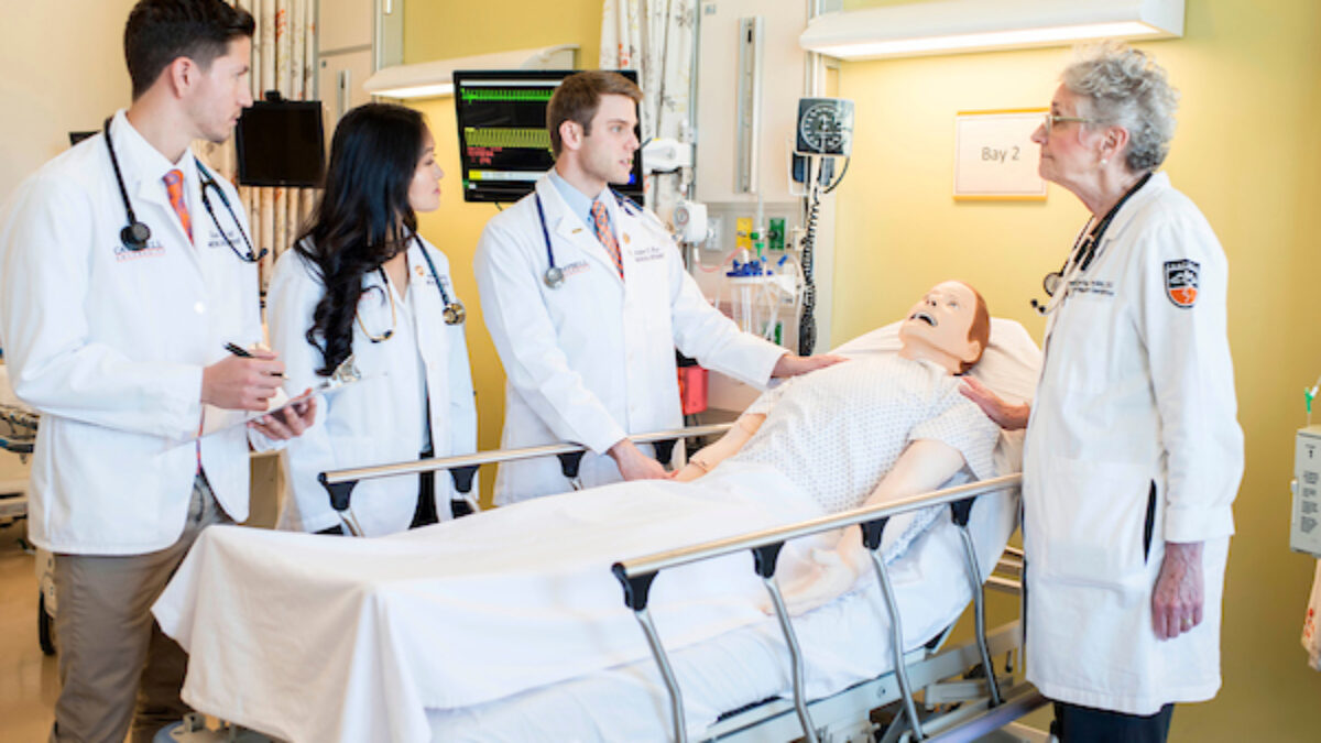 image of med school students