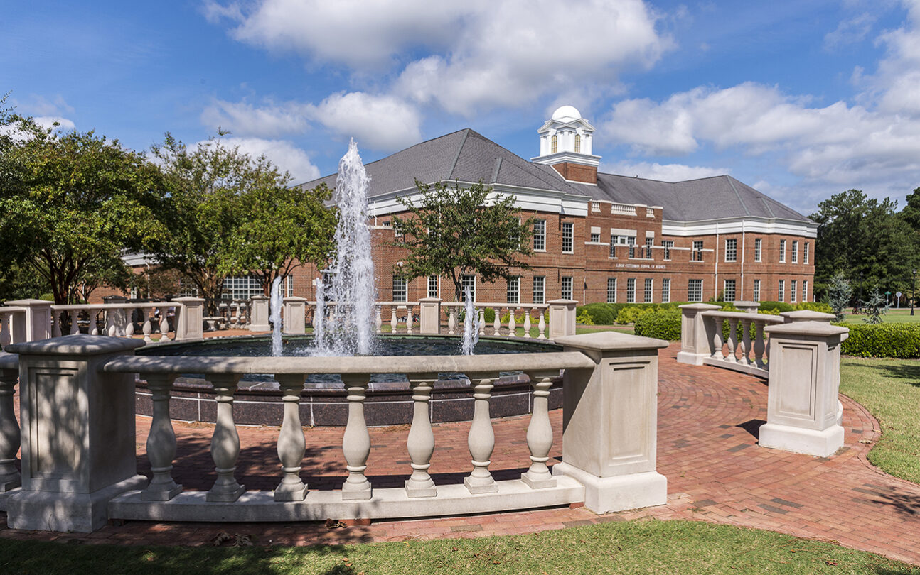 image of campus fountain