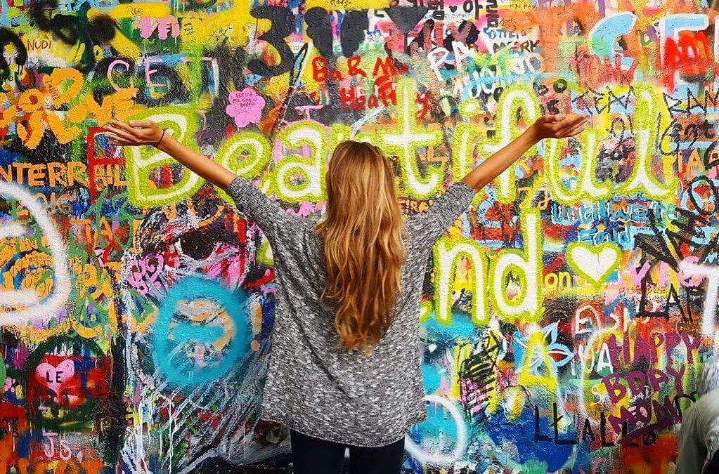 image of student studying abroad