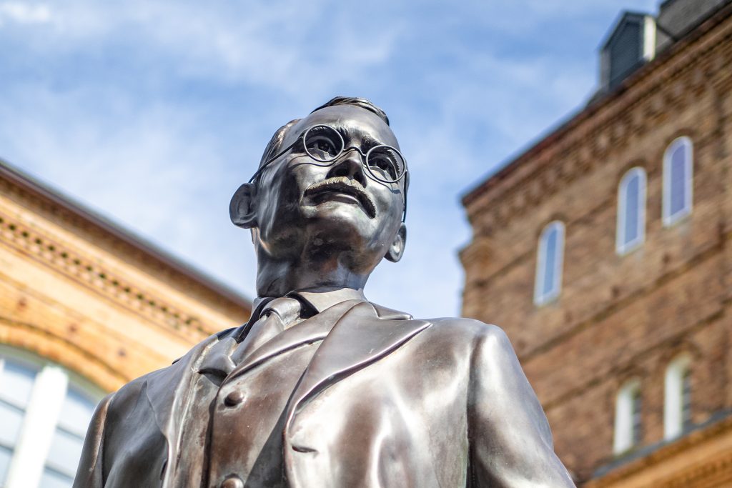 JA Campbell statue head