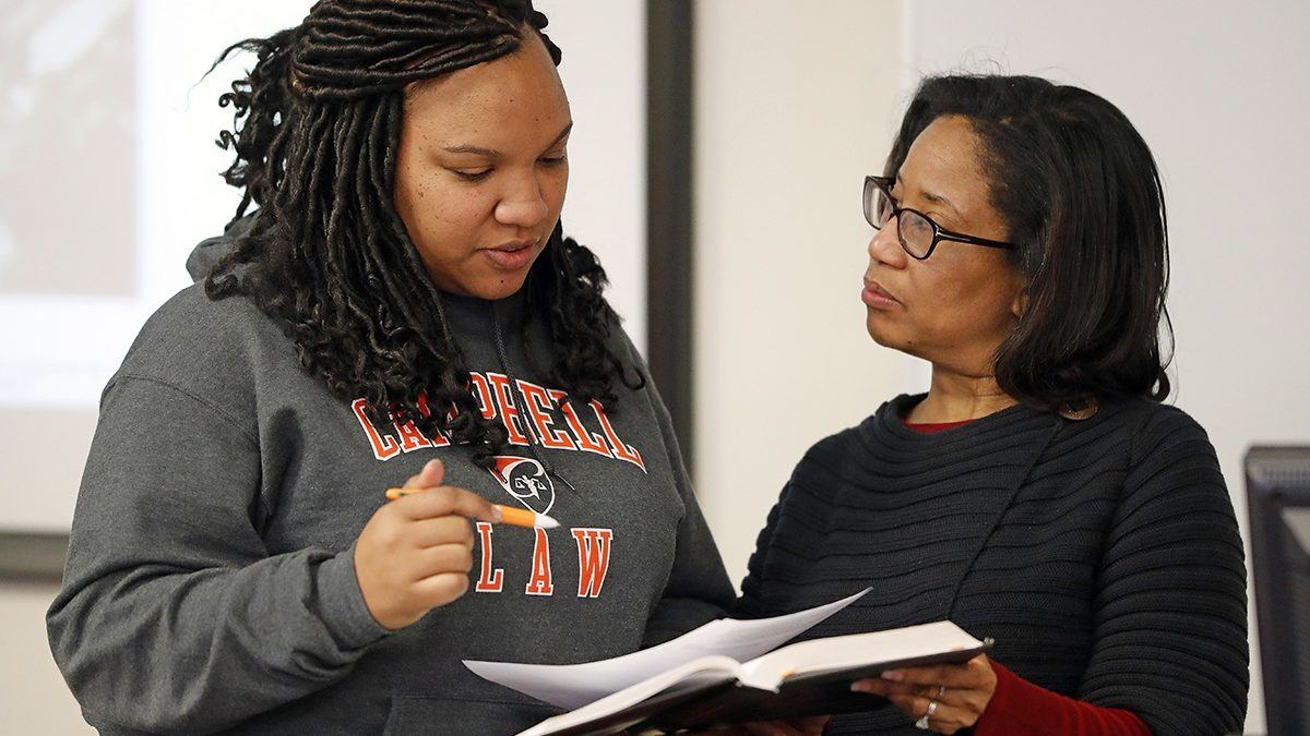 law student and professor