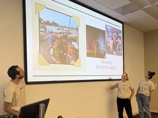 Photo of med students presenting Sierre Leone trip